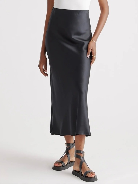 Quince Dresses & Skirts - Quince Black 100% Washable Silk Maxi Skirt Size Small